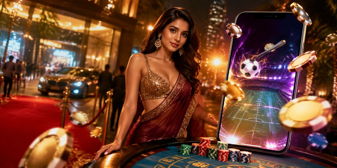 Indian player enjoying mobile sports betting at av75